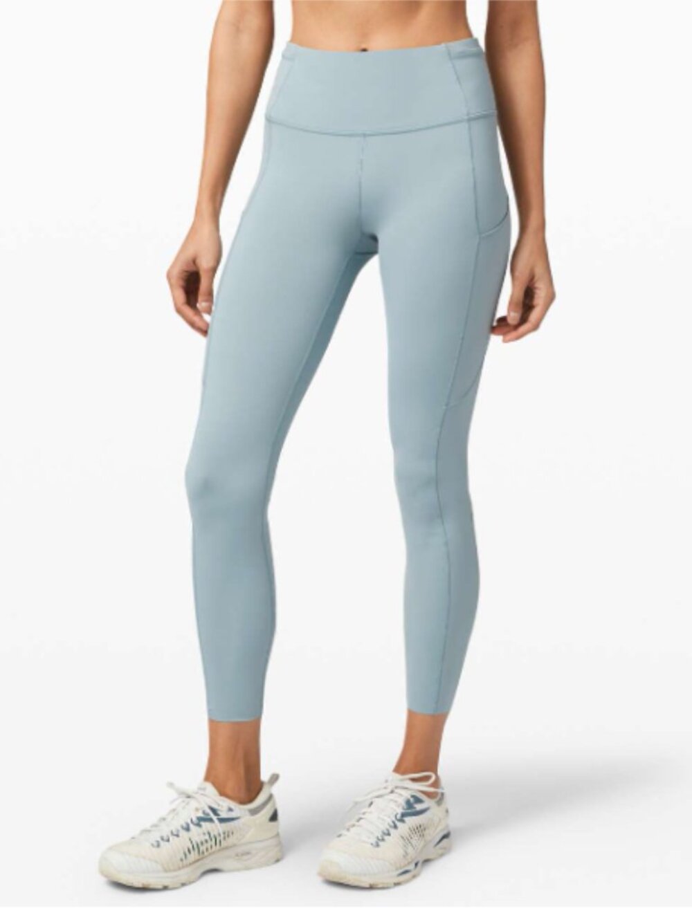 Lululemon Fast and Free High-Rise Tight Leggings 25" *Nulux Blue Cast Size 4